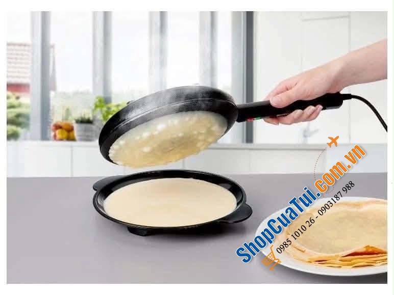 Máy làm bánh Crepe SILVERCREST SCMT 600 màu đen - LÀM BÁNH CUỐN SILVERCRES – Đơn Giản, Nhanh Chóng, Hoàn Hảo!