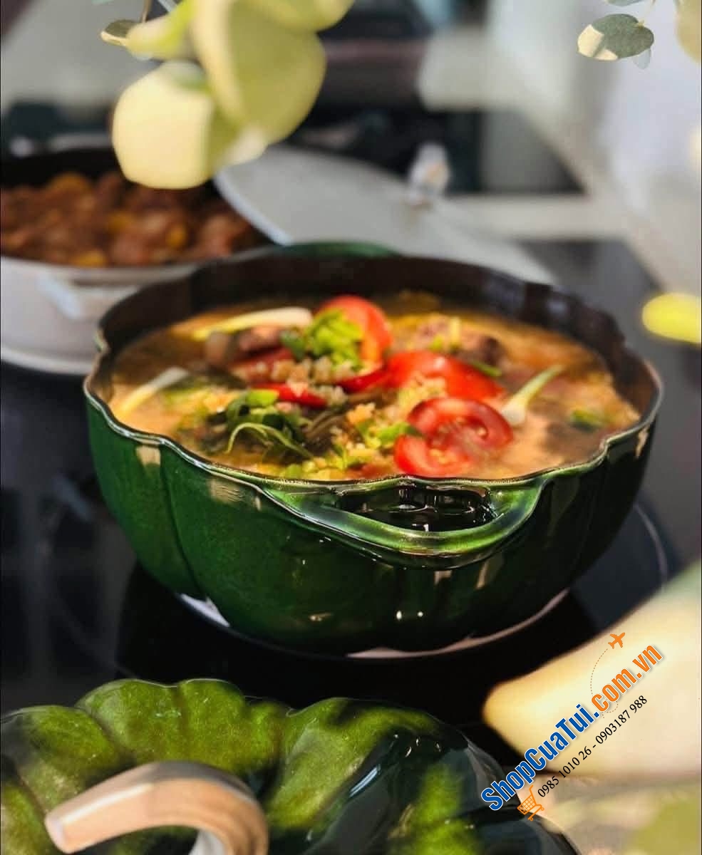 Staub bí ngô xanh húng siêu đẹp.