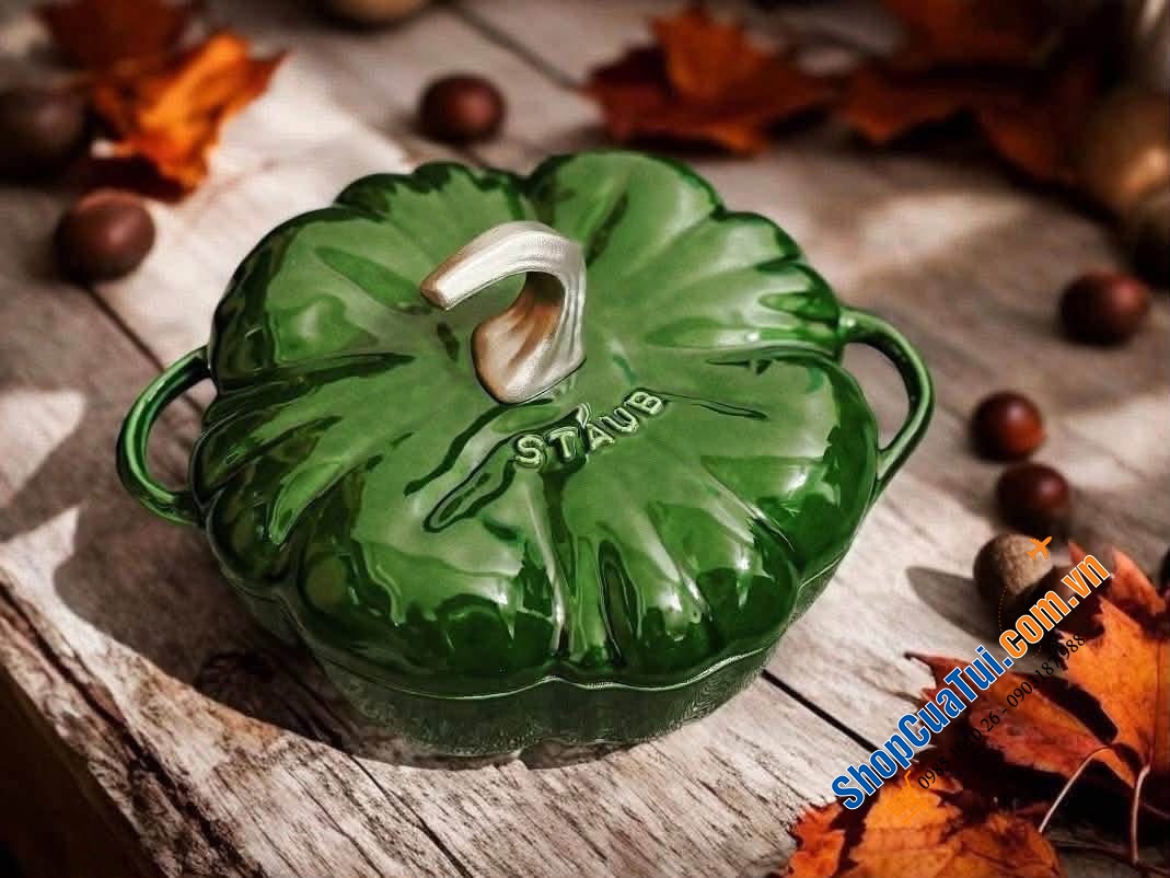 Staub bí ngô xanh húng siêu đẹp.