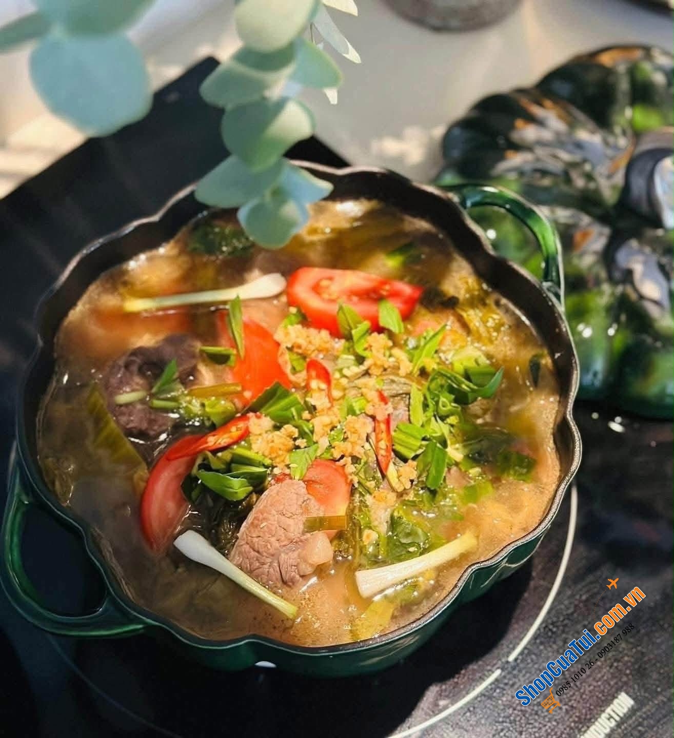 Staub bí ngô xanh húng siêu đẹp.