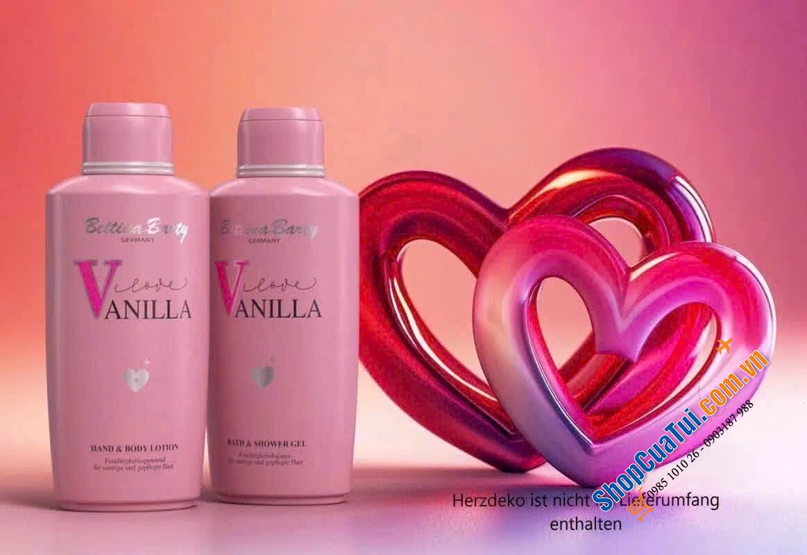 SỮA TẮM BETTINA BARTY LOVE VANILLA - Chai 500ml.