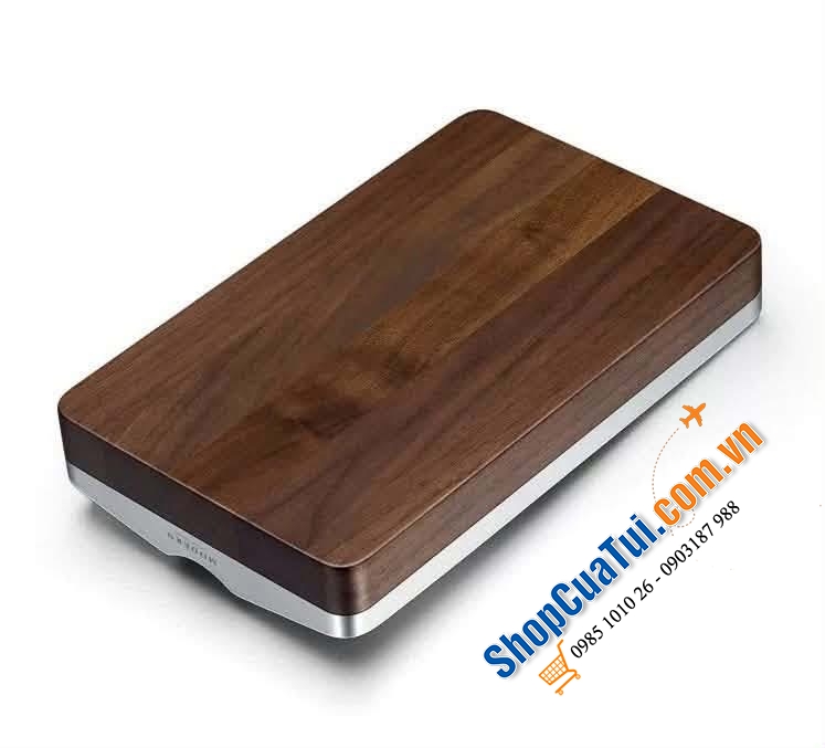 Gạt tàn gỗ, inox Modern.