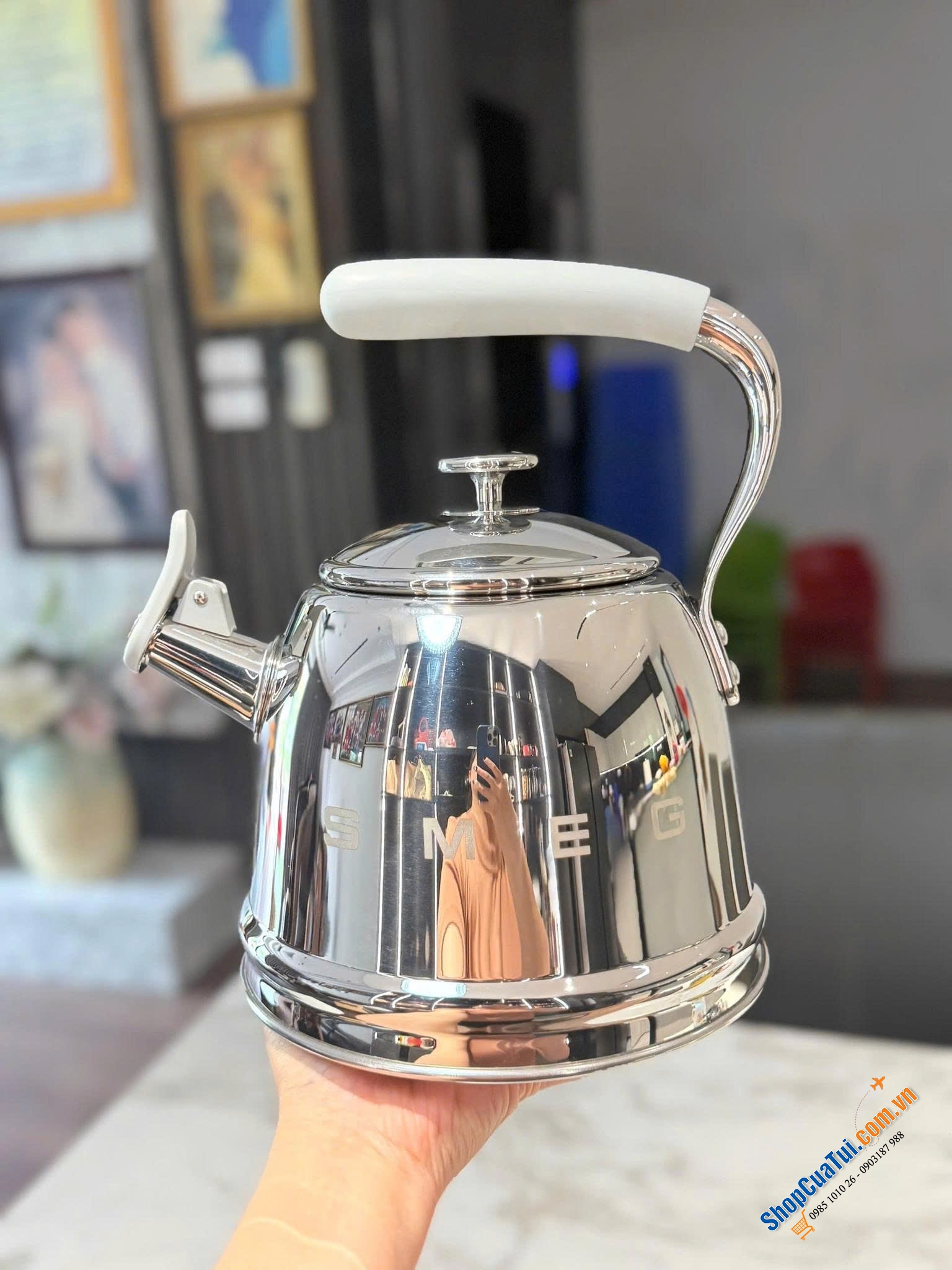 Ấm đun bếp từ Smeg WKF01 - 4 màu Đen , Xanh mint , Bạc , Xanh biển.