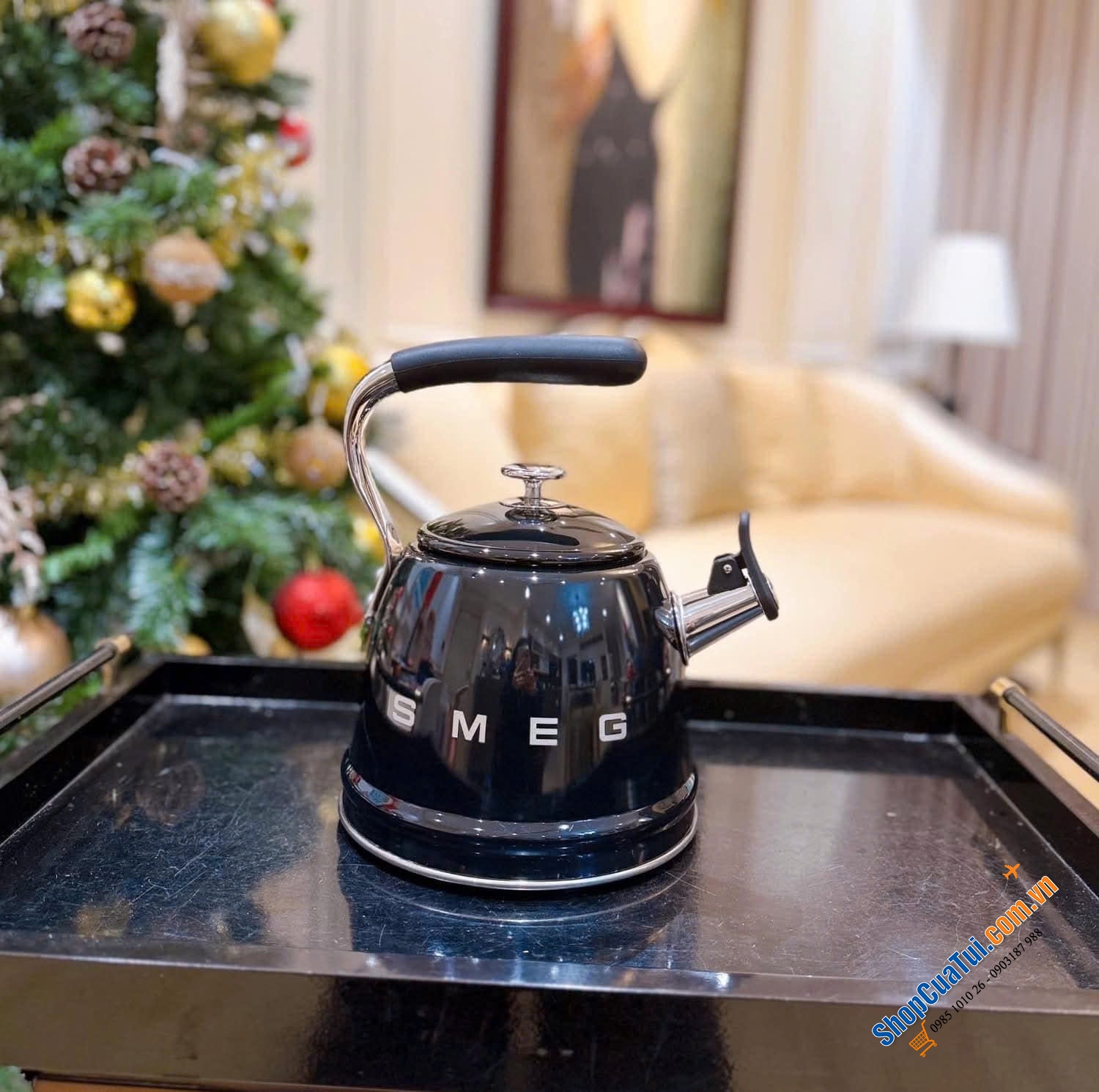 Ấm đun bếp từ Smeg WKF01 - 4 màu Đen , Xanh mint , Bạc , Xanh biển.