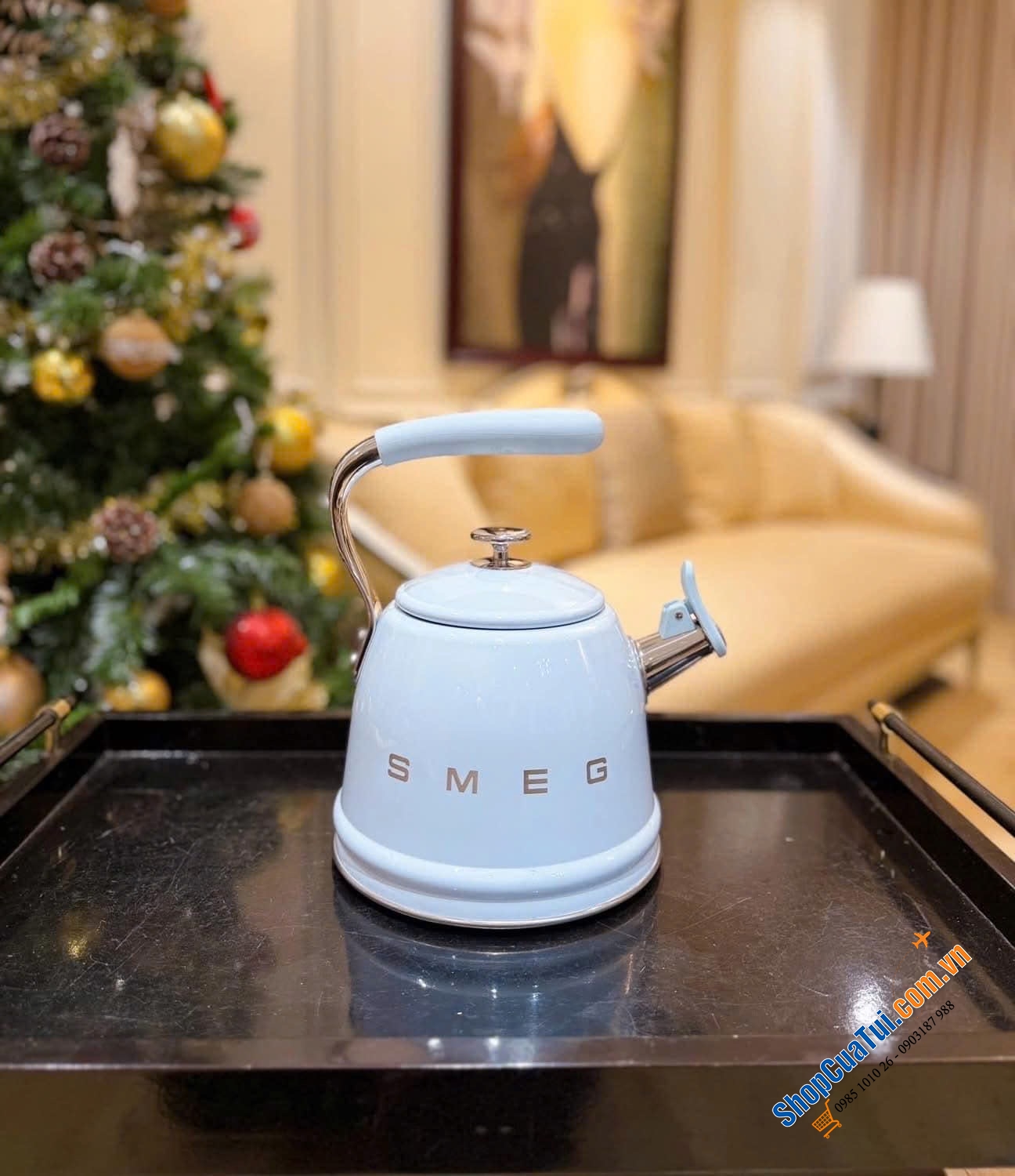 Ấm đun bếp từ Smeg WKF01 - 4 màu Đen , Xanh mint , Bạc , Xanh biển.