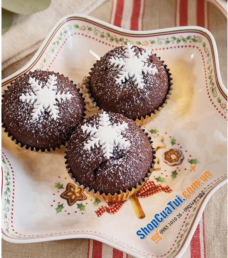 Đĩa Villeroy & Boch Winter Bakery Delight Star 24cm.