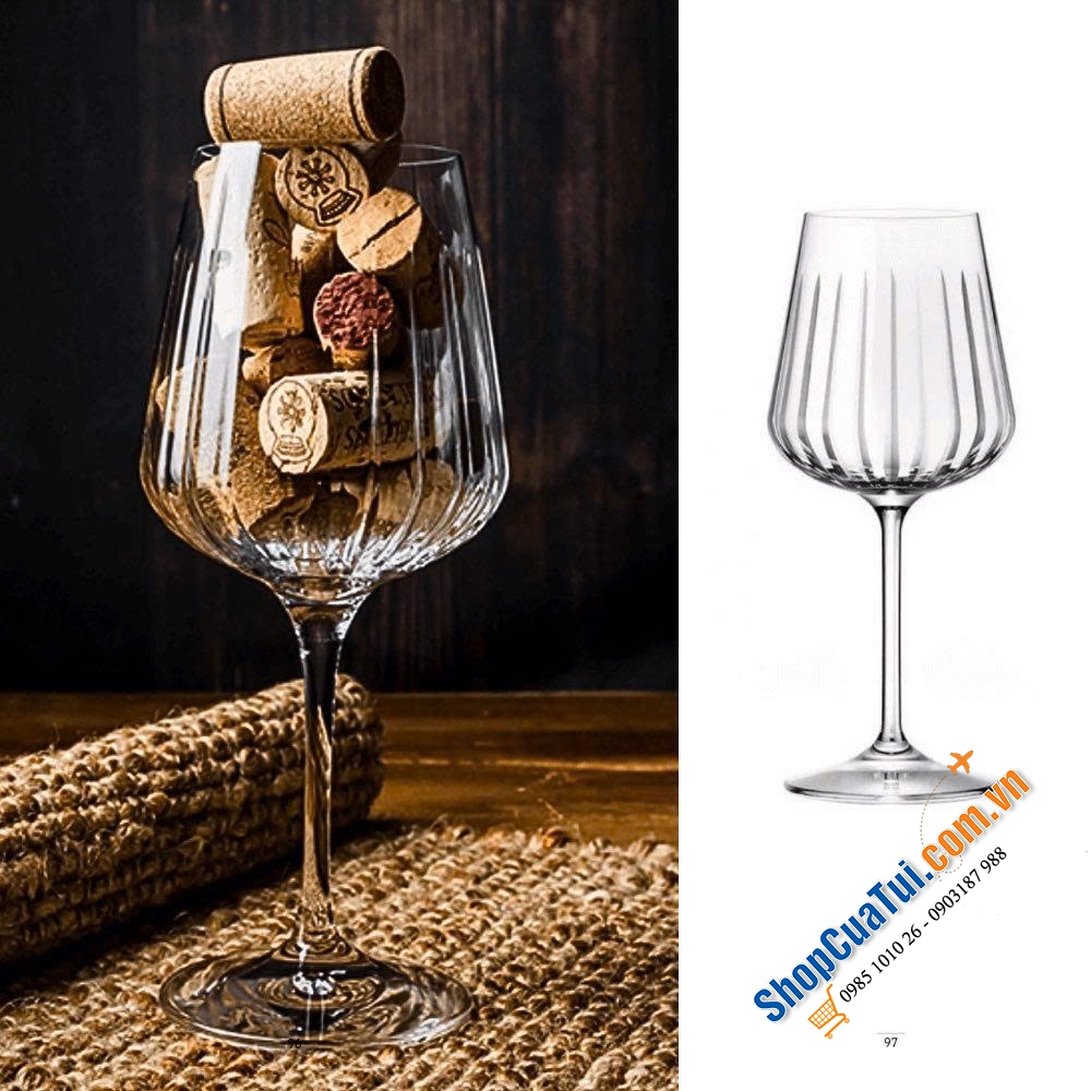 Set 6 ly vang RCR Timeless 490ml.