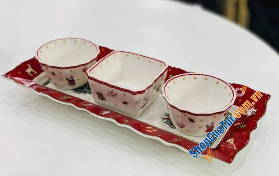 Set 3 bát kèm khay Villeroy & Boch Toy\\\'s Delight.