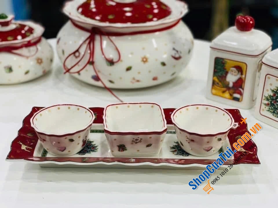 Set 3 bát kèm khay Villeroy & Boch Toy\\\'s Delight.