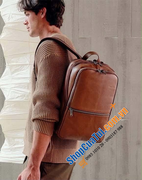 Balo da Samsonite Classic Leather Slim Backpack.