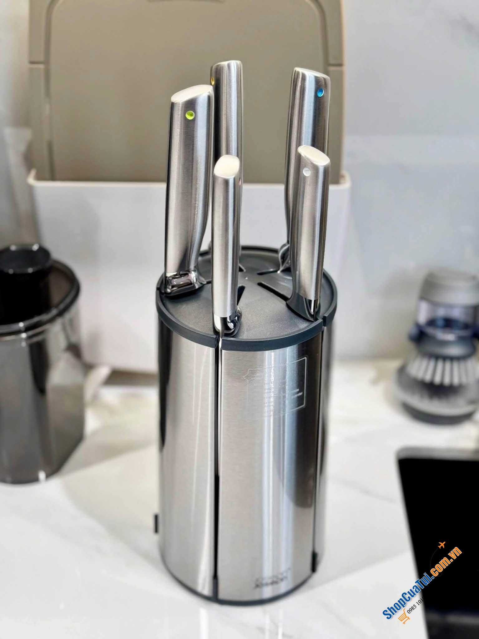 BỘ DAO INOX 5 MÓN JOSEPH JOSEPH ELEVATE CAROUSEL – ĐẸP, XỊN, TIỆN LỢI.