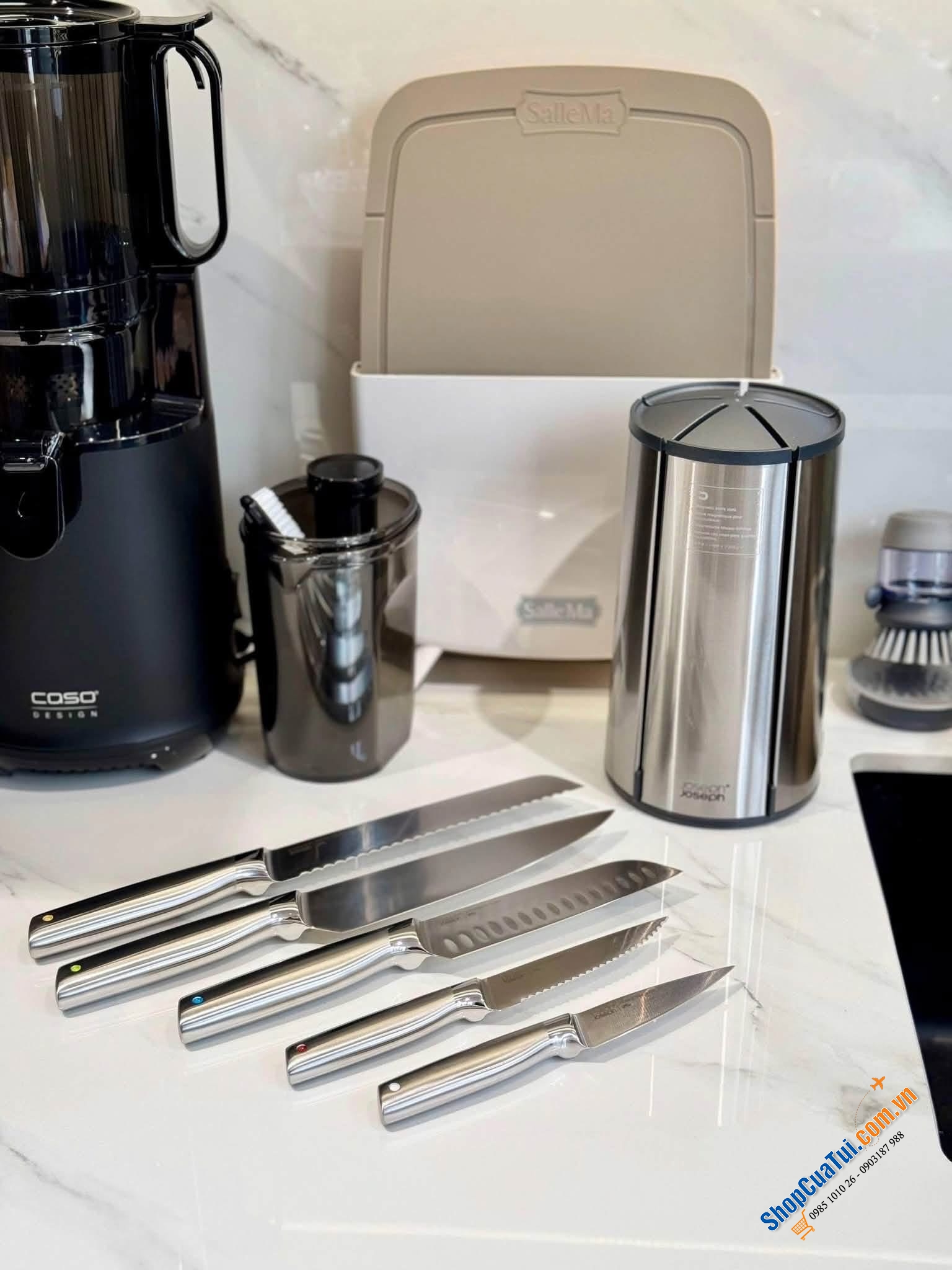 BỘ DAO INOX 5 MÓN JOSEPH JOSEPH ELEVATE CAROUSEL – ĐẸP, XỊN, TIỆN LỢI.