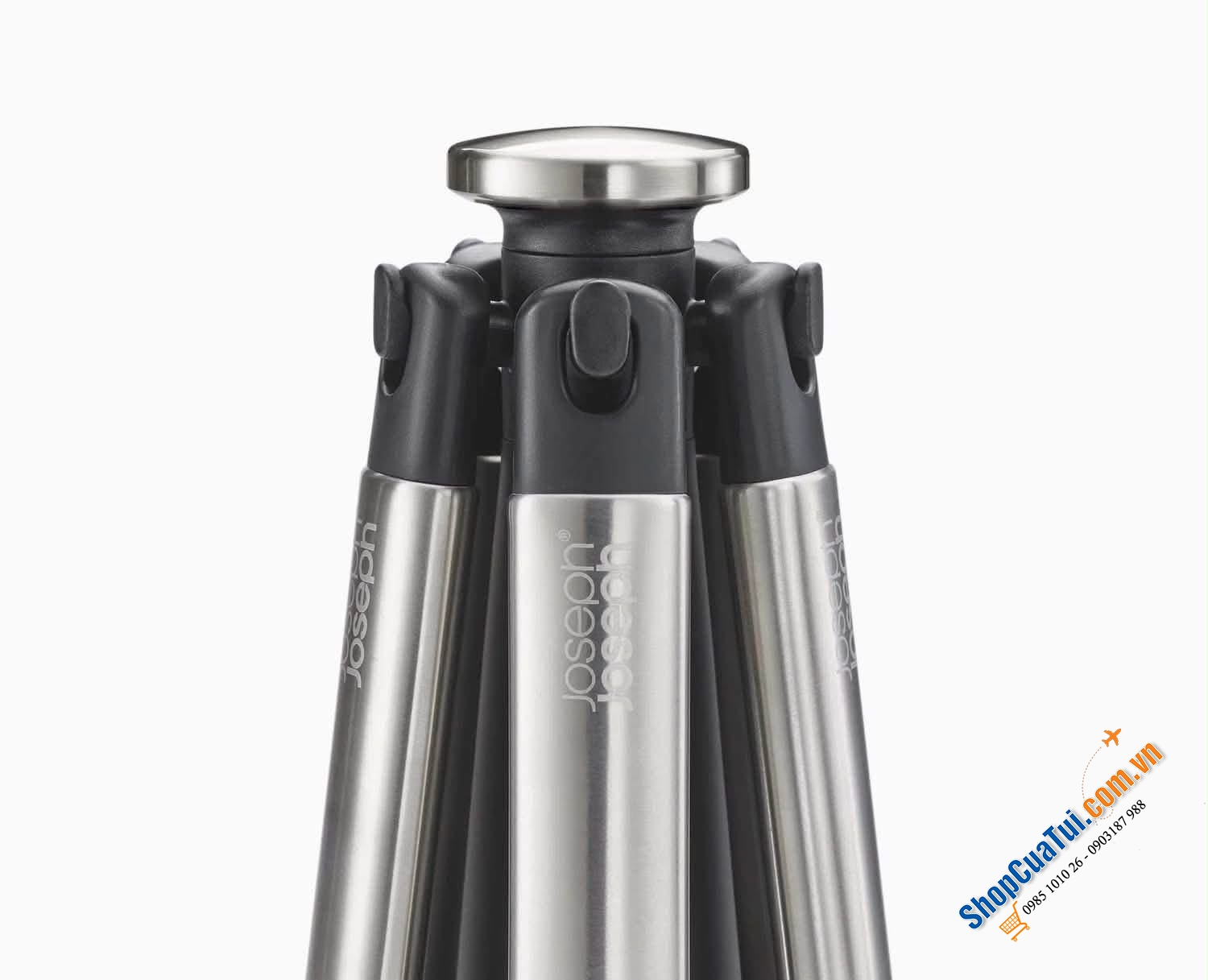Bộ 5 dụng cụ nấu ăn silicone đế xoay 360° Joseph Joseph Elevate (Steel) 10567.