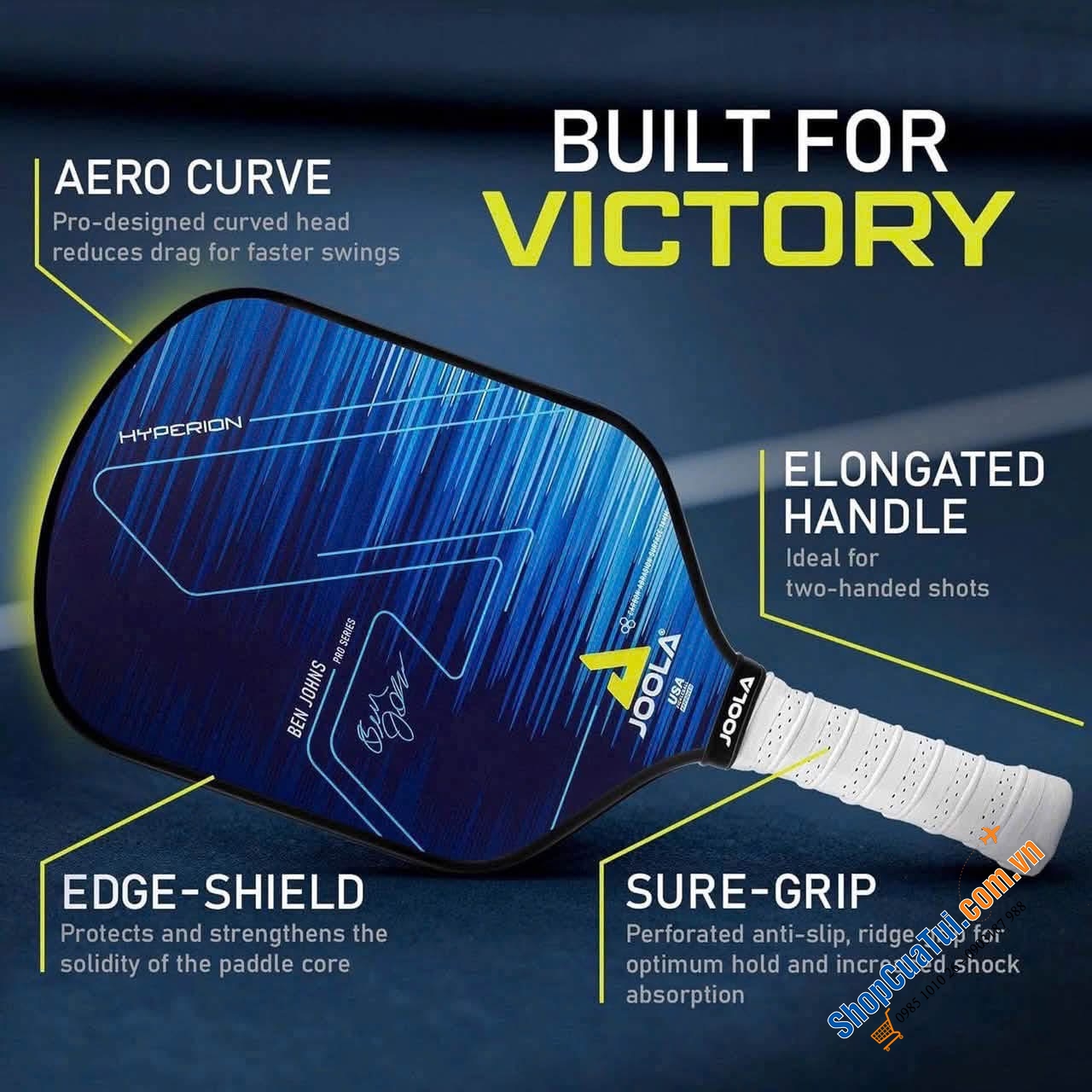 VỢT PICKLEBALL JOOLA HYPERION CAS 16mm.