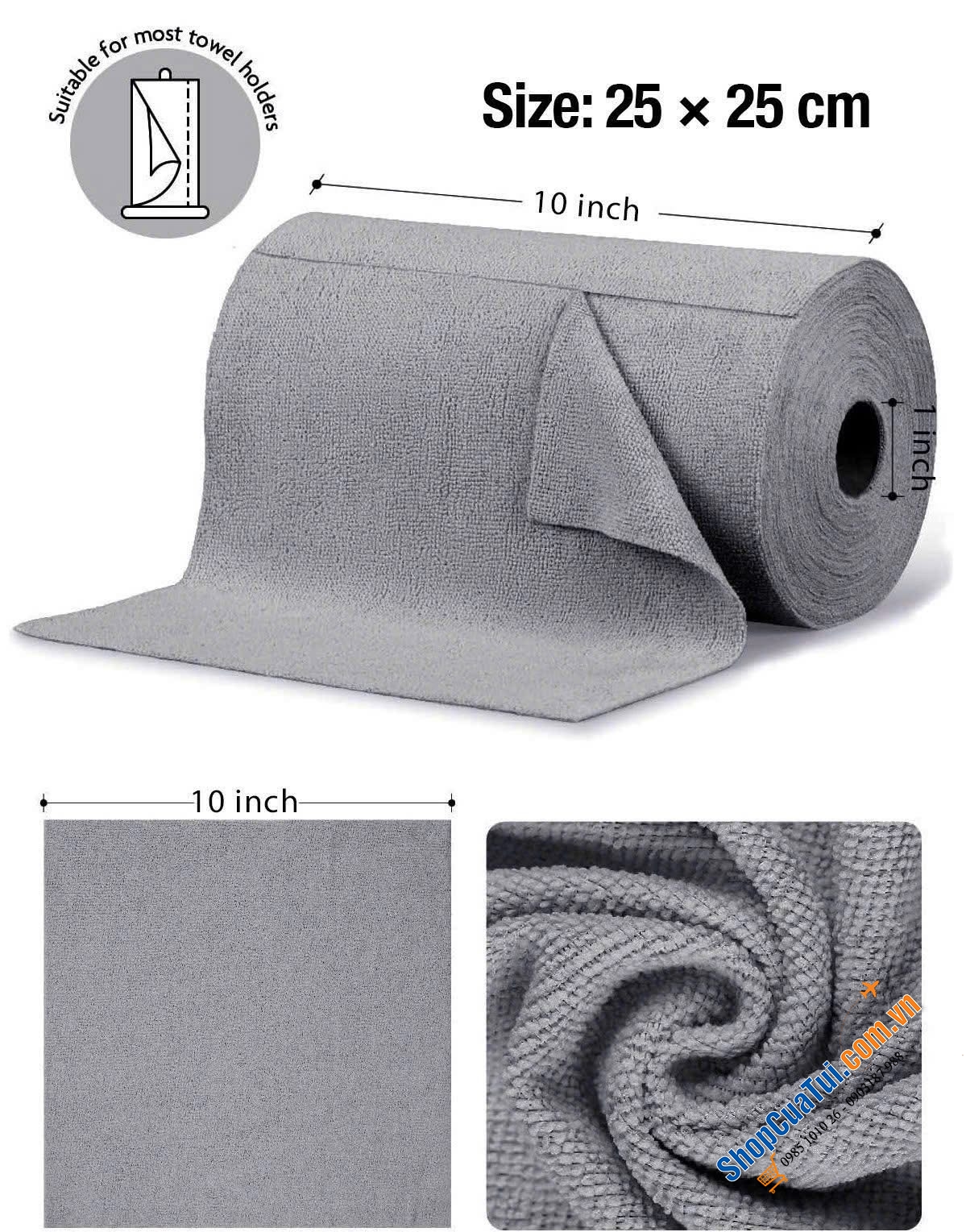 CUỘN KHĂN ĐA NĂNG cao cấp GERLACH - (full 4 màu của hãng).
