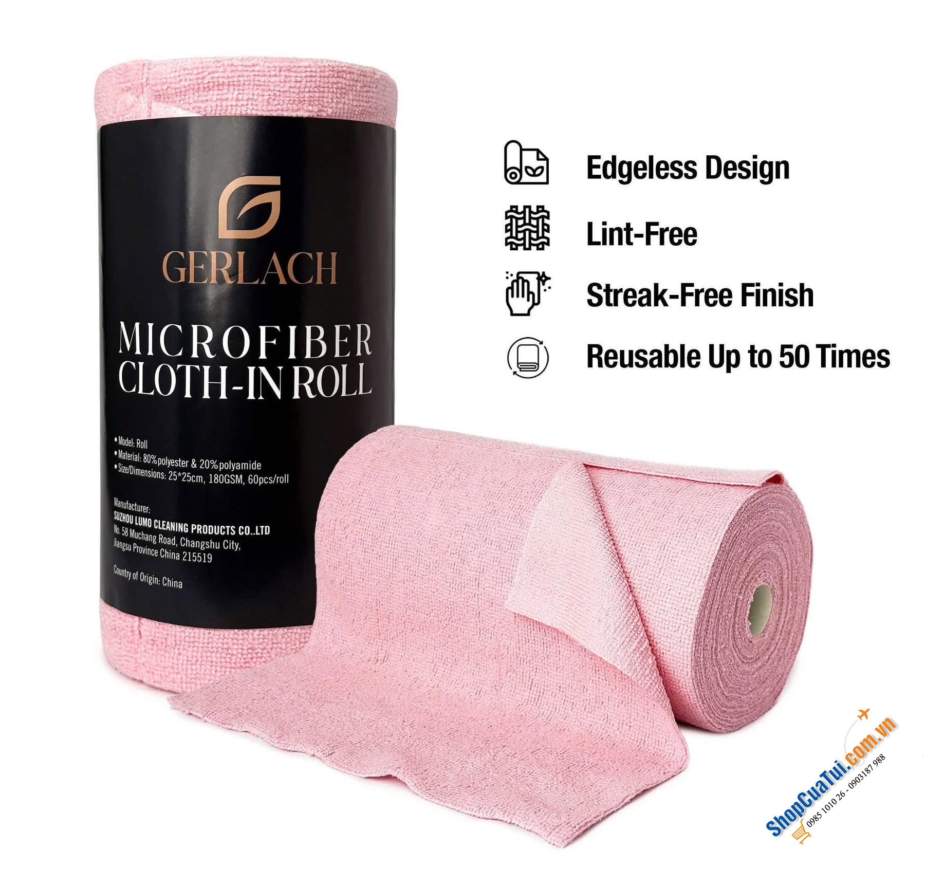CUỘN KHĂN ĐA NĂNG cao cấp GERLACH - (full 4 màu của hãng).
