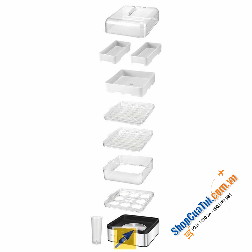 Nồi hấp điện 2 tầng mini Unold