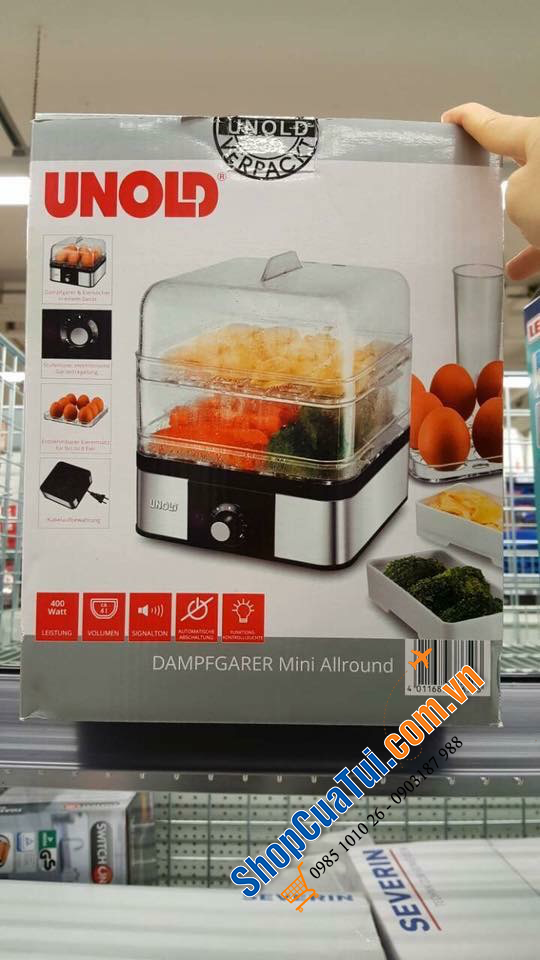 Nồi hấp điện 2 tầng mini Unold