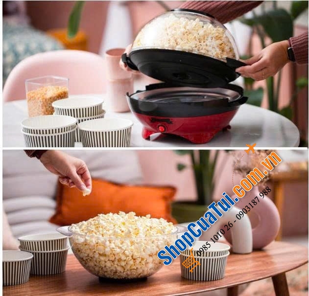Máy làm bỏng ngô Gadgy 5L. Bữa tiệc mùa hè cho Bé iu.