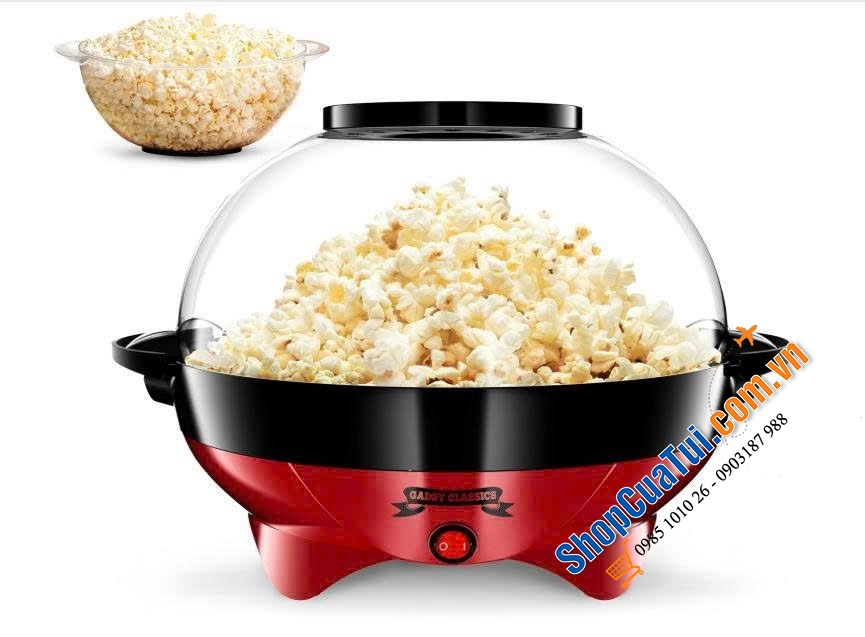 Máy làm bỏng ngô Gadgy 5L. Bữa tiệc mùa hè cho Bé iu.