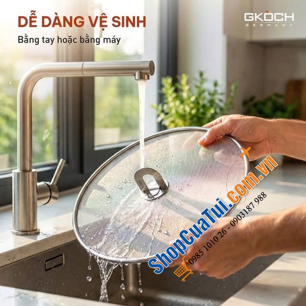 VỈ CHỐNG BẮN DẦU MỠ GKÖCH - BẾP SẠCH BONG, CHIÊN RÁN NHÀN TÊNH.