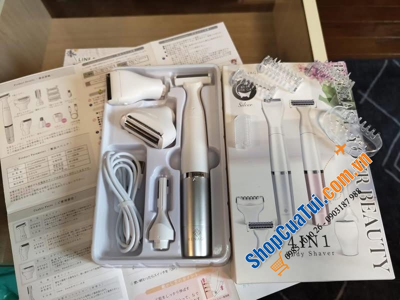 Máy cạo, tỉa lông body 4 in 1 Renage.