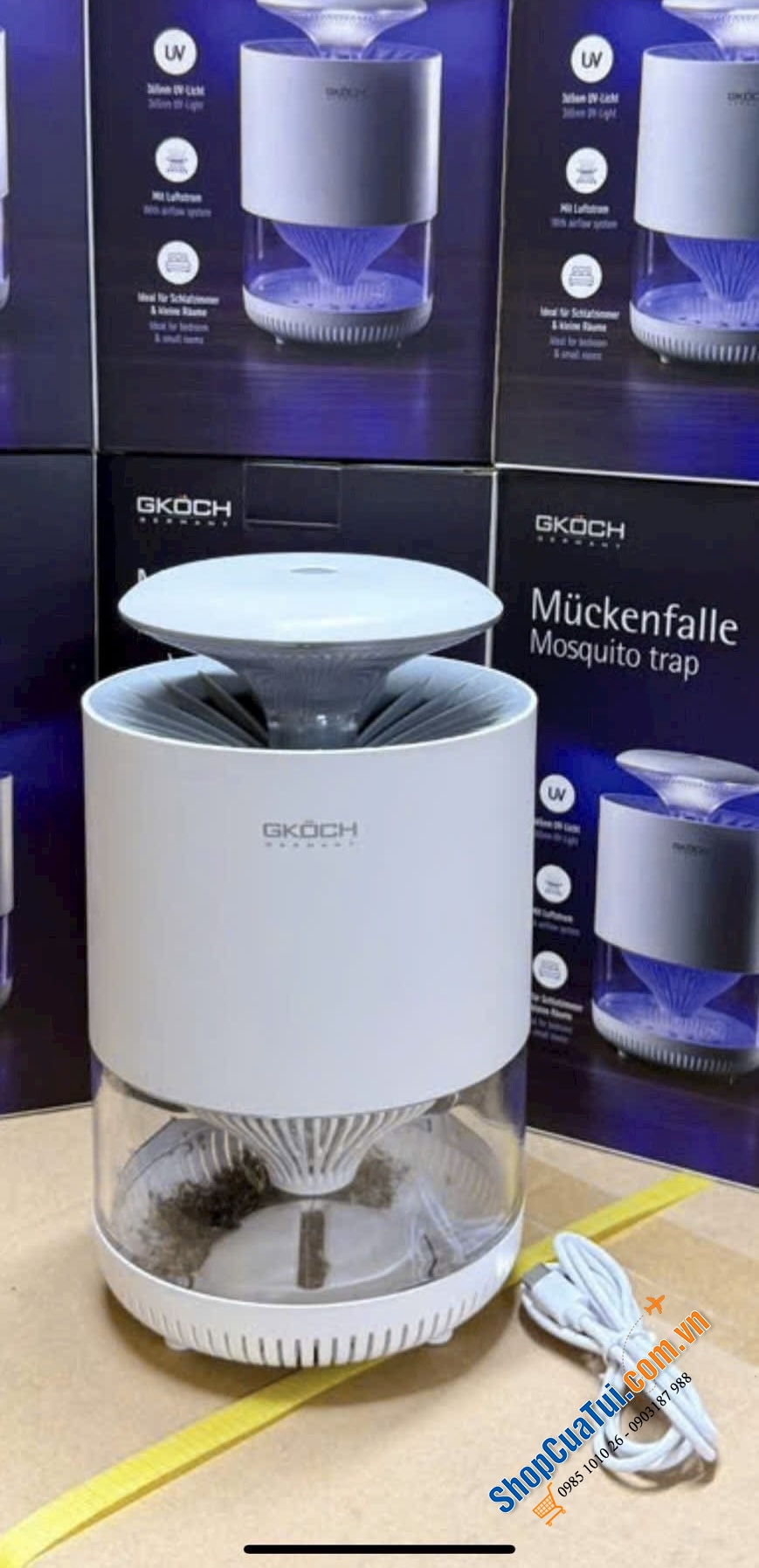 MÁY BẮT MUỖI GKÖCH YG-M006: DIỆT MUỖI SINH HỌC, BẢO VỆ GIẤC NGỦ AN YÊN.