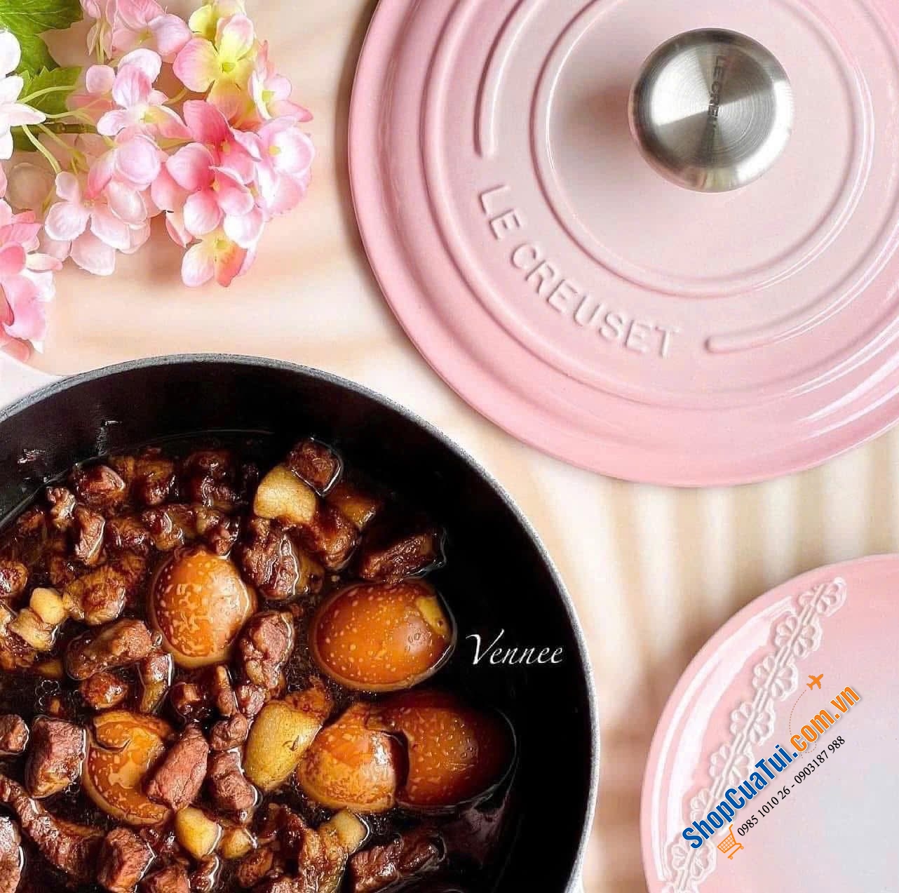 NỒI CHẢO LE CREUSET BRAISER 22cm SHELL PINK - TONE MÀU ĐỐN TIM NHỮNG CÔ NÀNG KẸO NGỌT.