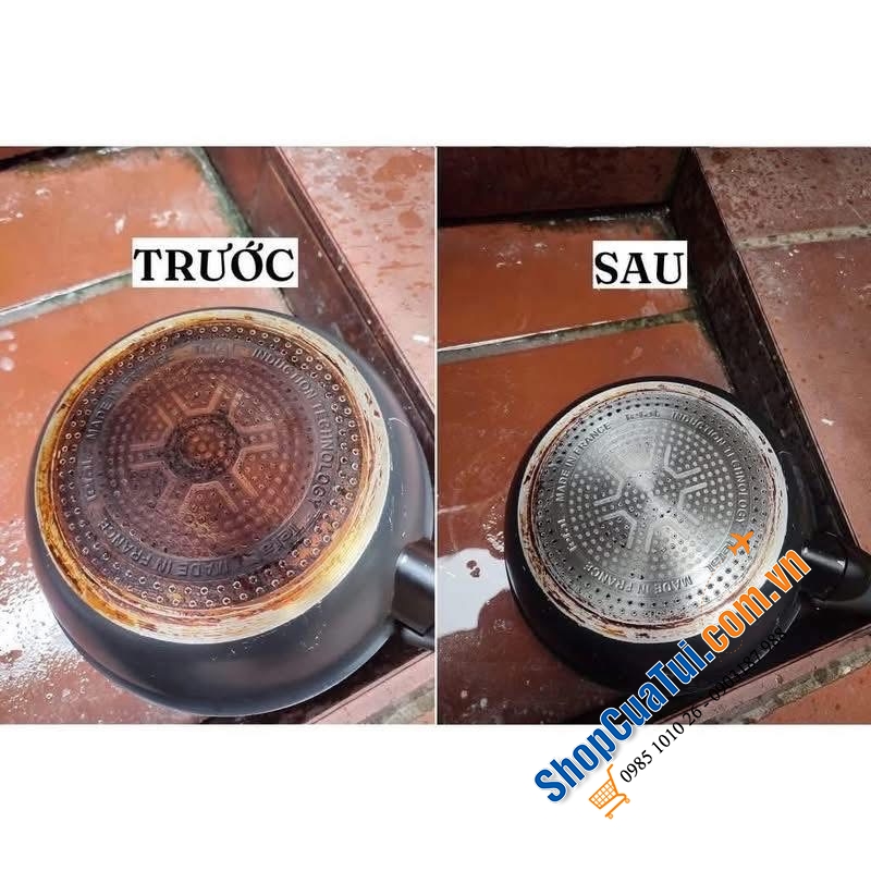 Dung dịch tẩy cặn cháy đen đáy nồi, vỉ nướng, lò vi sóng Poliboy 500ml.
