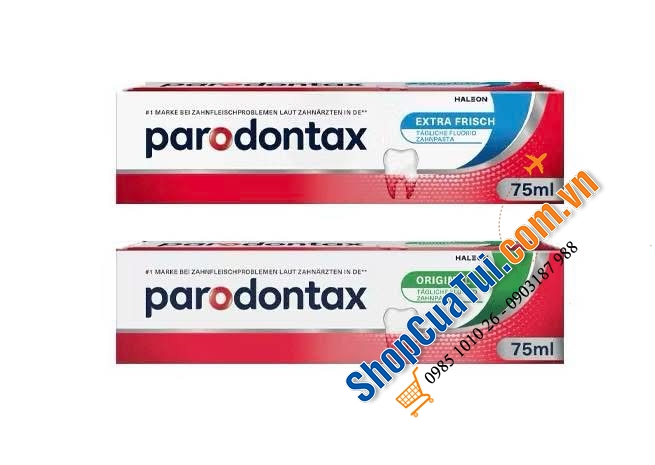 KEM ĐÁNH RĂNG PARODONTAX 75ml - thương hiệu kem đánh răng chăm sóc nướu.