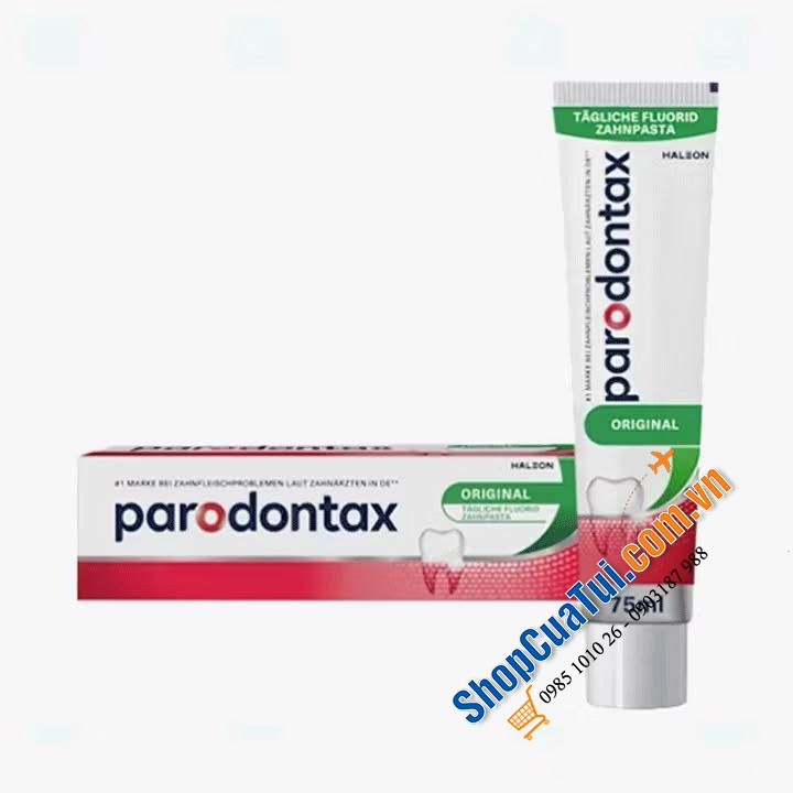 KEM ĐÁNH RĂNG PARODONTAX 75ml - thương hiệu kem đánh răng chăm sóc nướu.