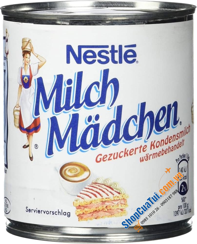 Sữa Đặc Có Đường Nestlé Milch Mädchen 400g - Hàng Đức nội địa.