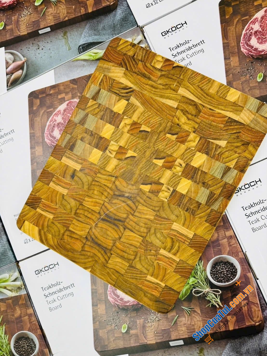 THỚT GỖ TEAK GKÖCH - ĐẦU TƯ MỘT LẦN, GIÁ TRỊ DÀI LÂU.