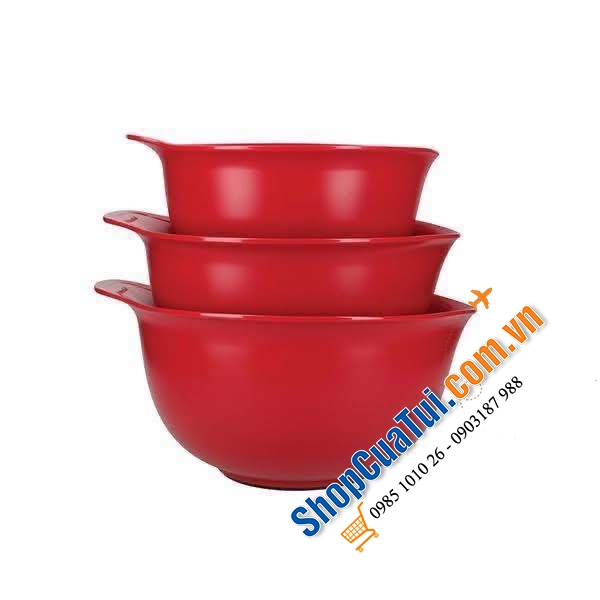 Bộ 3 tô nhựa KitchenAid màu Đỏ Empire KQG175OSERE – SET 3 TÔ TRỘN “NHÌN LÀ MUỐN VÀO BẾP NGAY”!