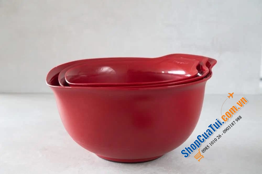 Bộ 3 tô nhựa KitchenAid màu Đỏ Empire KQG175OSERE – SET 3 TÔ TRỘN “NHÌN LÀ MUỐN VÀO BẾP NGAY”!