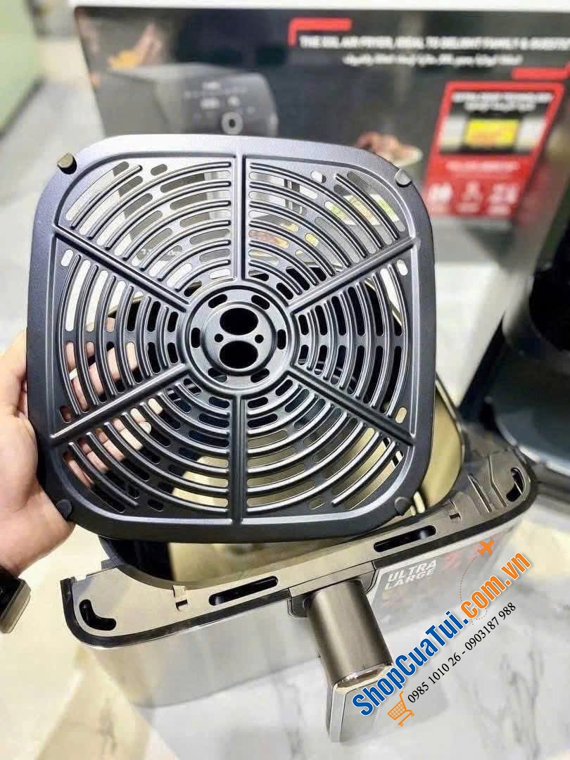 Nồi chiên không dầu điện tử Tefal EY855D68 EasyFry Mega 7.5L.
