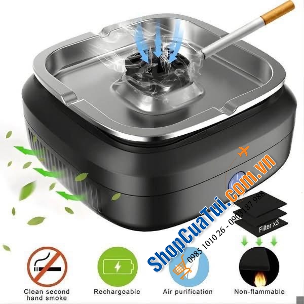 GẠT TÀN KHỬ MÙI TỰ ĐỘNG ĐỜI MỚI NHẤT ASTRAY PURIFIER.