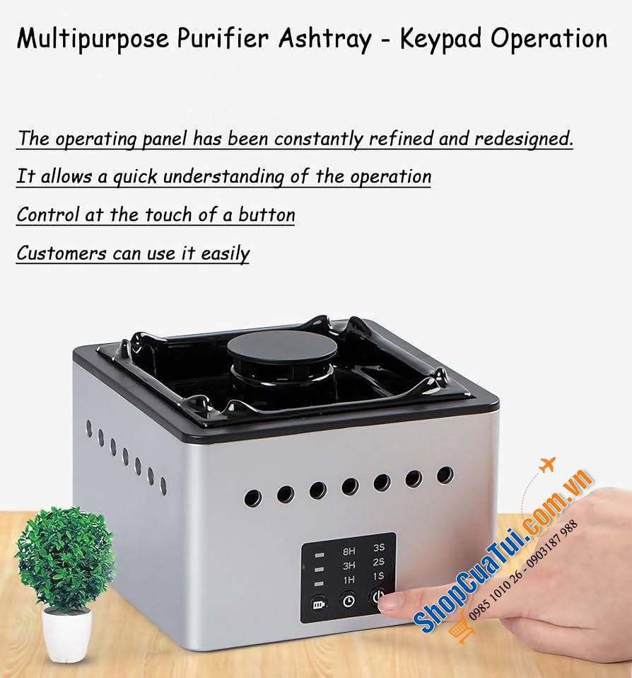 Gạt tàn khử mùi cao cấp Ashtray Air Purifier.