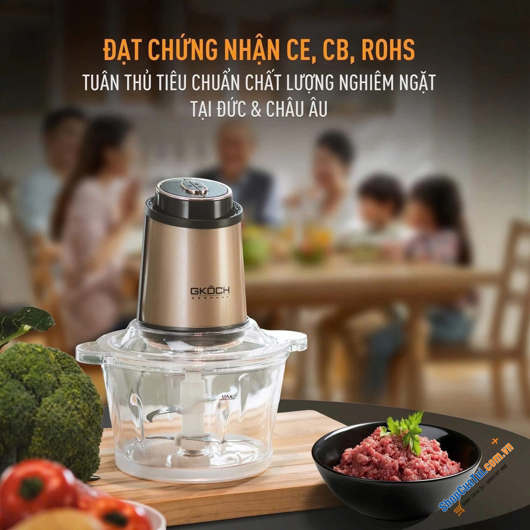 MÁY XAY THỊT GKÖCH – HIỆN ĐẠI, ĐA NĂNG, SIÊU BỀN!