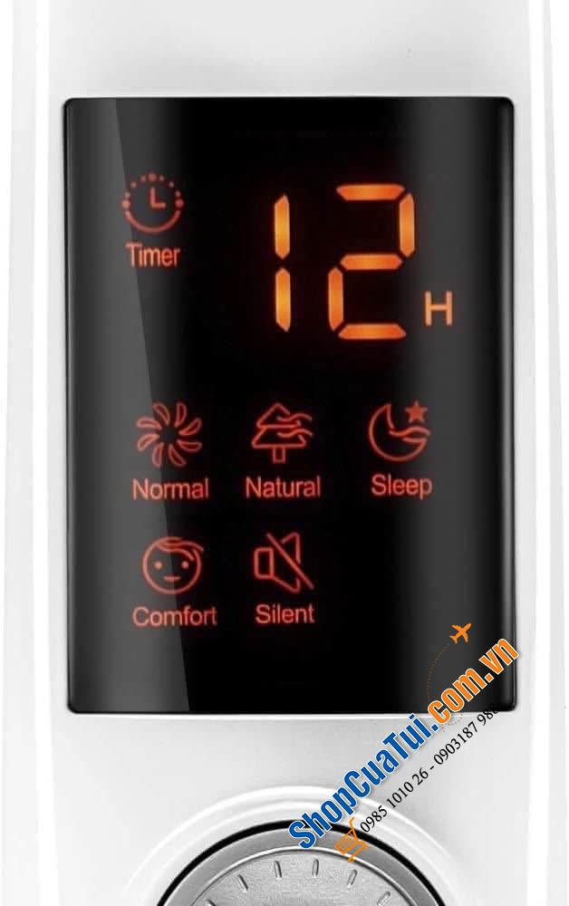 Quạt cây Trotec TVE26S màu trắng.