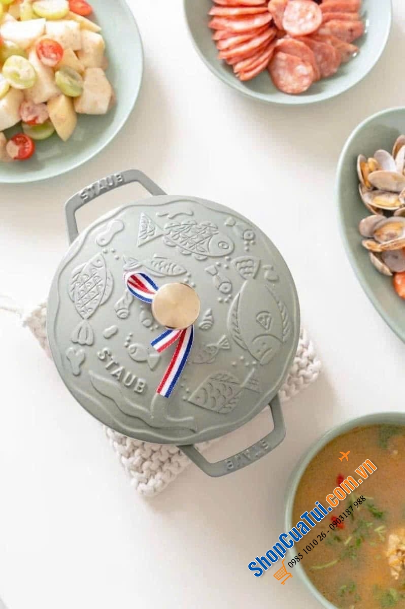 NỒI CHẢO STAUB xanh bạch đàn siu siu đẹp - Phiên bản sản xuất giới hạn !!!