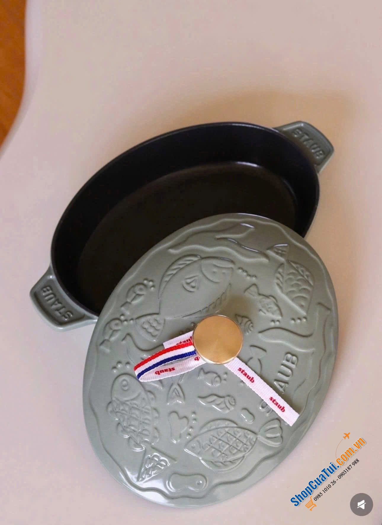 NỒI CHẢO STAUB xanh bạch đàn siu siu đẹp - Phiên bản sản xuất giới hạn !!!