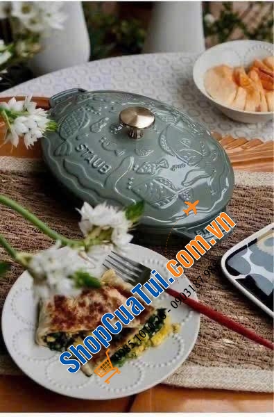 NỒI CHẢO STAUB xanh bạch đàn siu siu đẹp - Phiên bản sản xuất giới hạn !!!