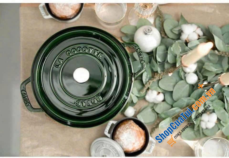 Nồi gang đúc STAUB 18cm - 20cm - 24cm.