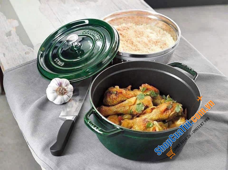Nồi gang đúc STAUB 18cm - 20cm - 24cm.