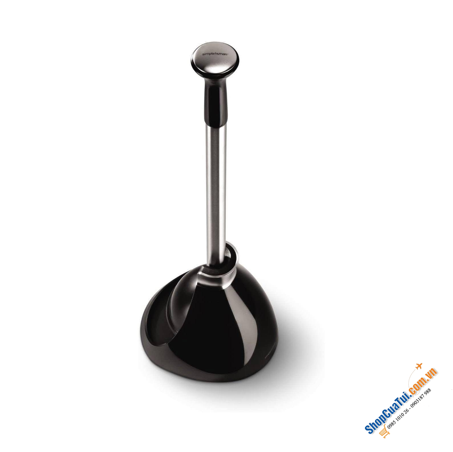 Dụng cụ thông tắc bồn cầu Simplehuman.
