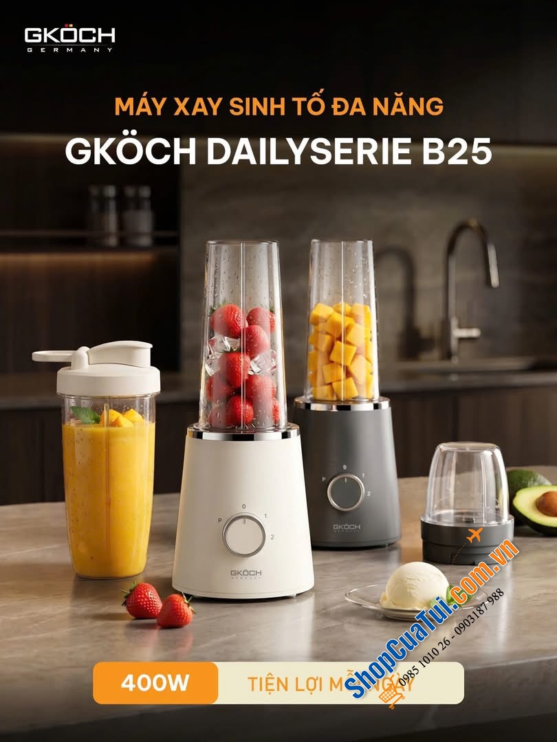 MÁY XAY ĐA NĂNG ĐỂ BÀN GKÖCH B25 - BIẾN HOÁ MỌI MÓN NGON.