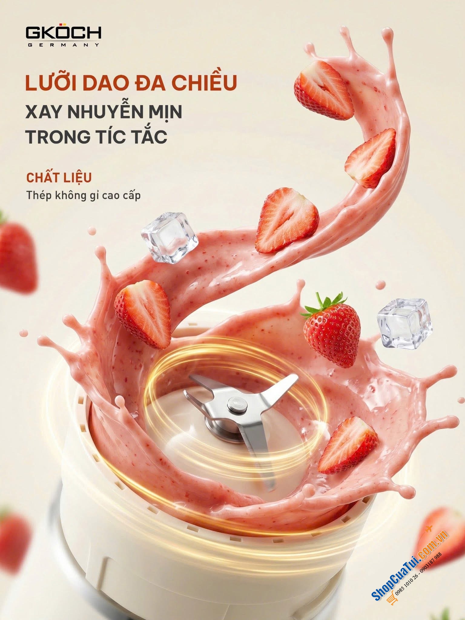 MÁY XAY ĐA NĂNG ĐỂ BÀN GKÖCH B25 - BIẾN HOÁ MỌI MÓN NGON.