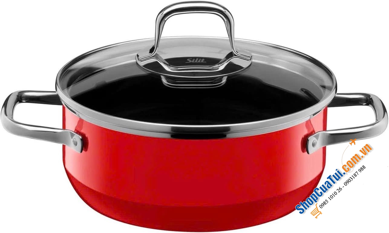 Bộ nồi silargan SILIT ELEGANCE 4 MÓN MÀU ĐỎ - Made In Germany.