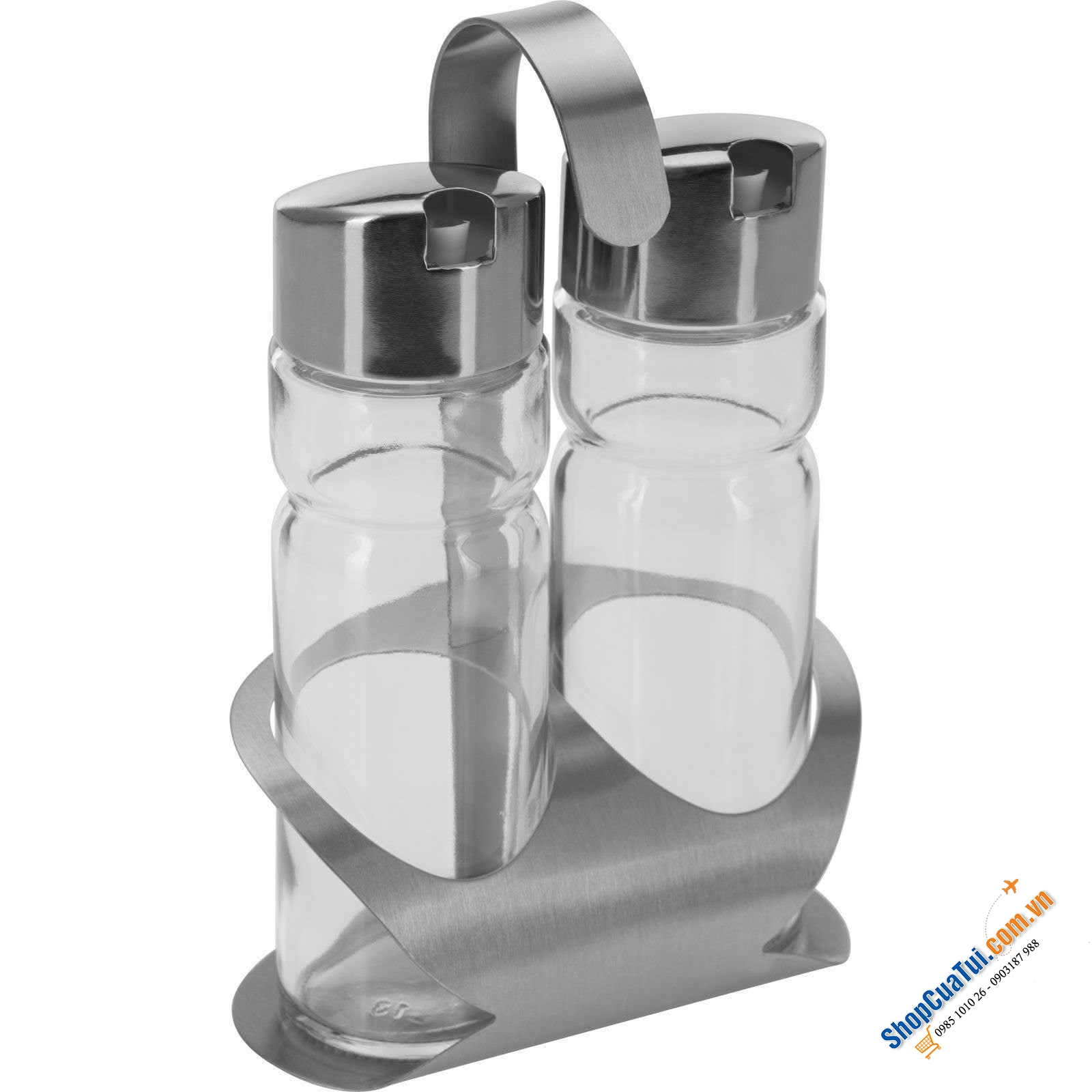 SET BÌNH DẦU GIẤM KÈM GIÁ ĐỠ WESTMARK.